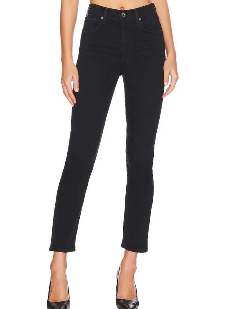 Agolde Riley Long Black Jeans Size 25